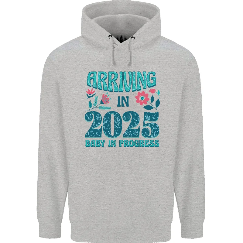 Arriving 2025 New Baby Pregnancy Pregnant Mens 80% Cotton Hoodie Hoodie with Monochrome Minimalist Simple