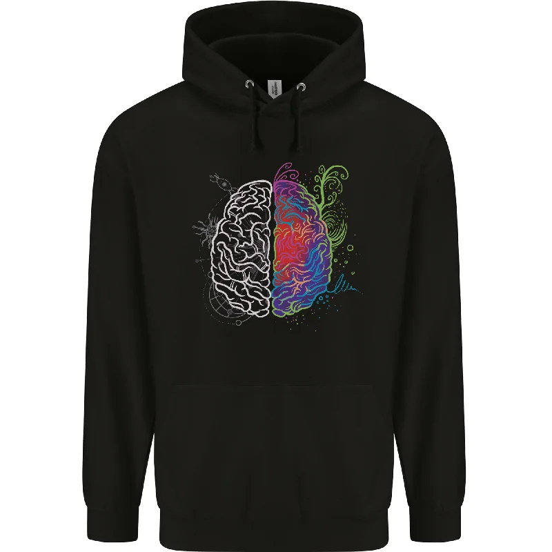 Artistic Technical Brain Artist Engineer Mens 80% Cotton Hoodie Hoodie with Full-Zip Functional Layering