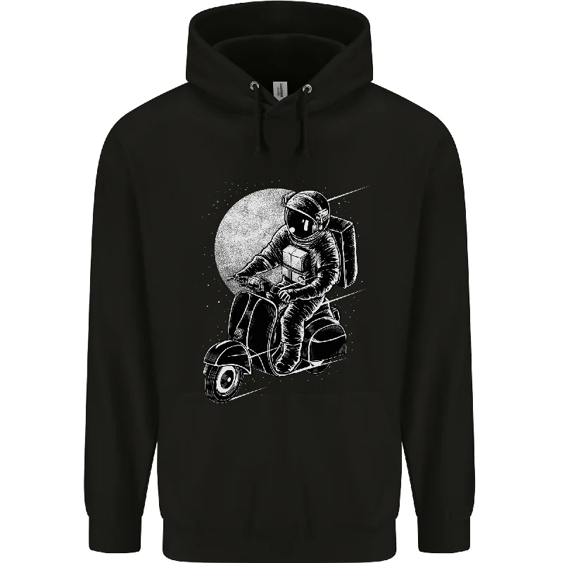 Astro Scooter Spaceman Biker Motorcycle MOD Mens 80% Cotton Hoodie Hoodie with Logo Branding Identity