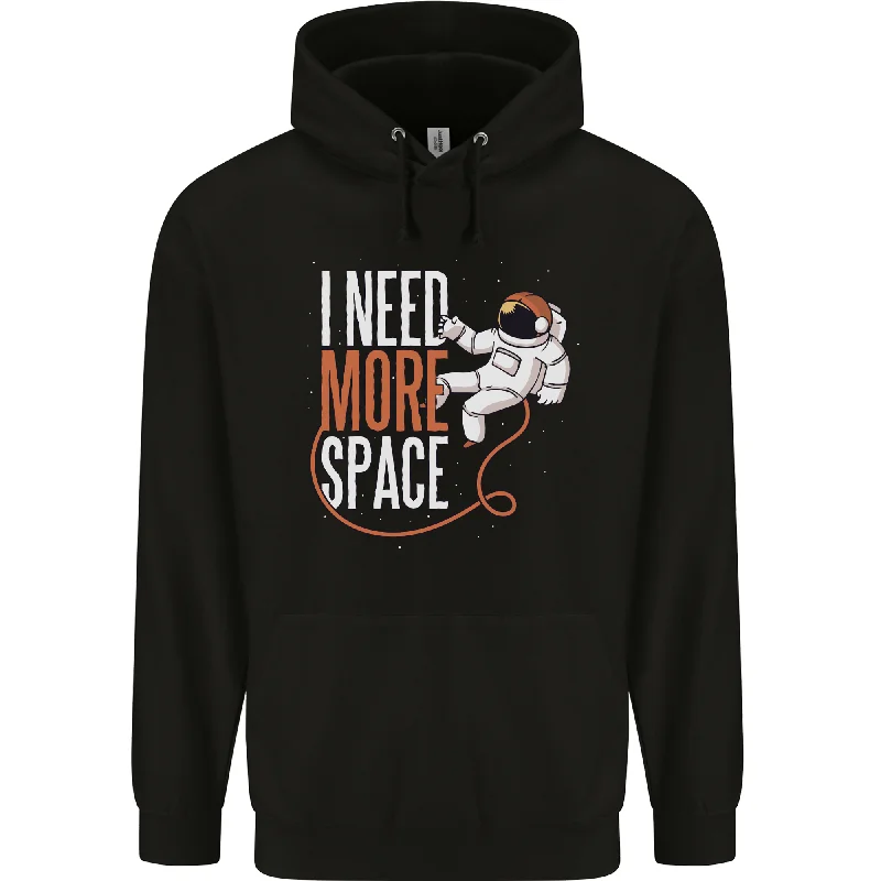 Astronaut I Need More Space Spaceman Mens 80% Cotton Hoodie Hoodie with Oversized Fit Loose Comfortable