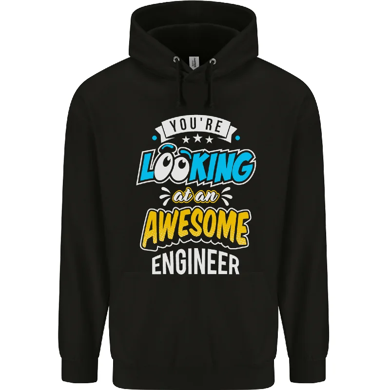 At an Awesome Engineer Mens 80% Cotton Hoodie Oversized Hoodie Comfort Casual