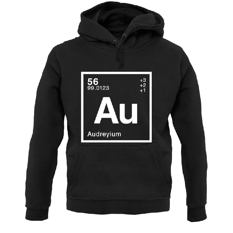 Audrey - Periodic Element Unisex Hoodie Hoodie with Bell Sleeves Flared Feminine