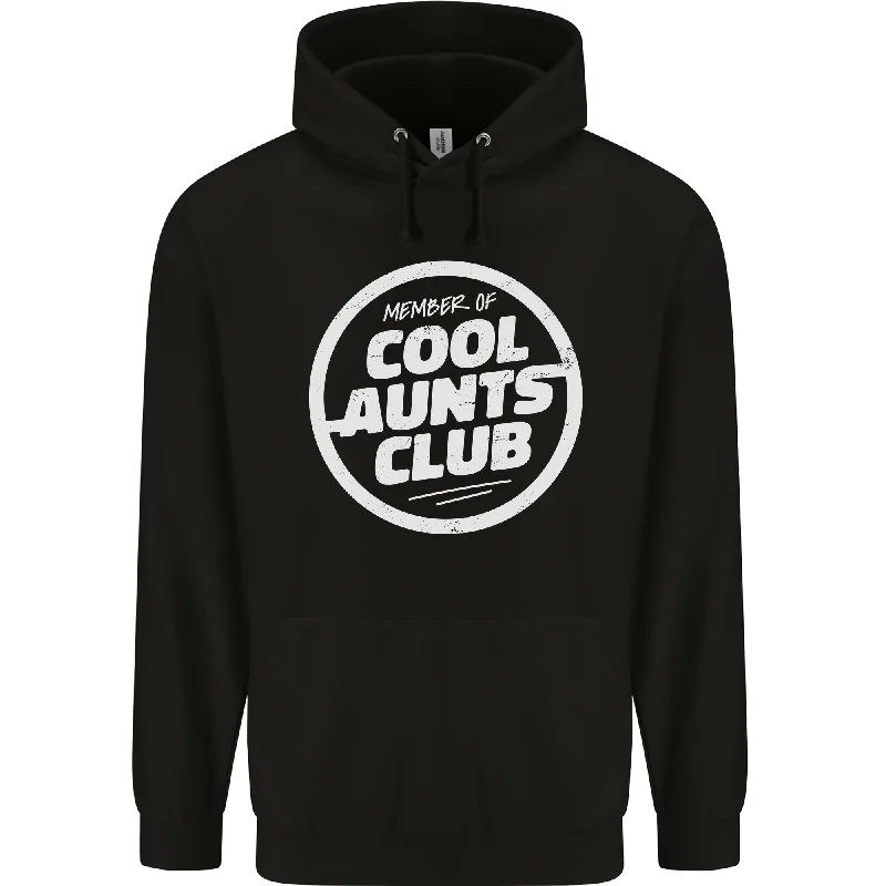 Aunties Day Member of Cool Aunts Club Mens 80% Cotton Hoodie Hoodie with Mesh Breathable Sporty