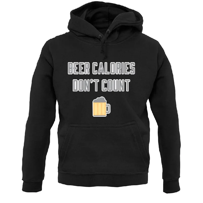 Beer Calories Donâ€™T Count Unisex Hoodie Hoodie with Front Slit Layering Stylish