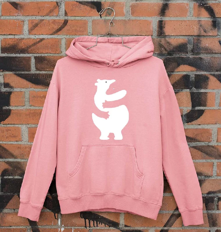 Hippo Dolphin Hug Unisex Hoodie for Men/Women Hoodie with Hem Embroidery Detailed Premium