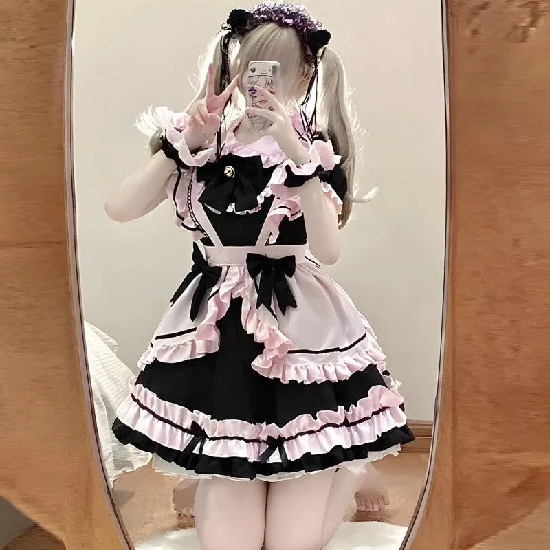 Kawaii Anime Mini Dress Trendy Denim Mini Dress