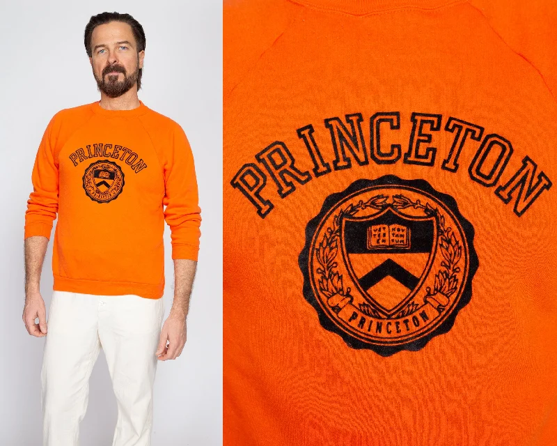 Small 70s 80s Princeton University Raglan Sweatshirt Hooded Sweatshirt Casual Wear Street Style