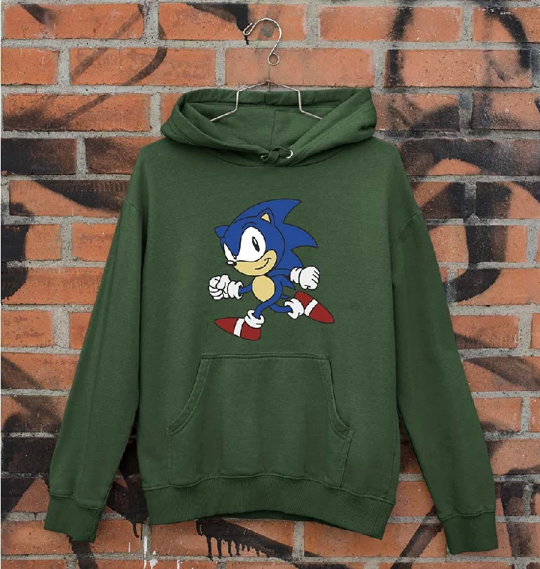 Sonic Unisex Hoodie for Men/Women Hoodie with Frayed Bohemian Relaxed