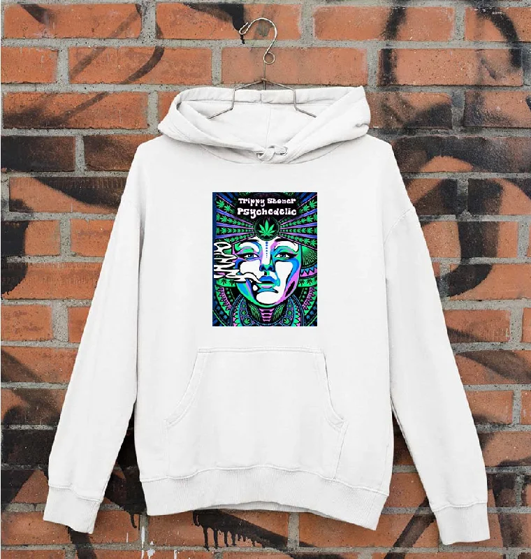 Trippy Stoner Psychedelic Unisex Hoodie for Men/Women Hoodie with Hem Raw Edge Edgy Unfinished