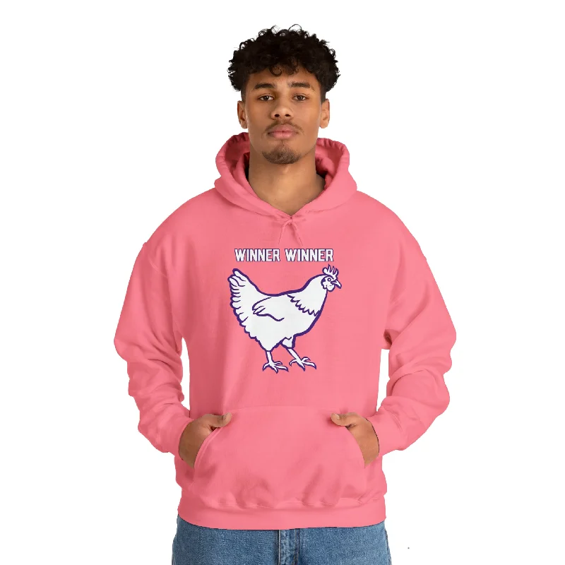 Unisex Heavy Blend™ Hoodie - Winner Winner Chicken Dinner Hoodie with Lace Feminine Delicate