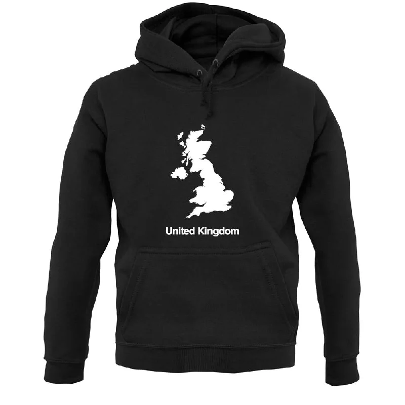 United Kingdom Silhouette Unisex Hoodie Hoodie with Hood Adjustable Protection