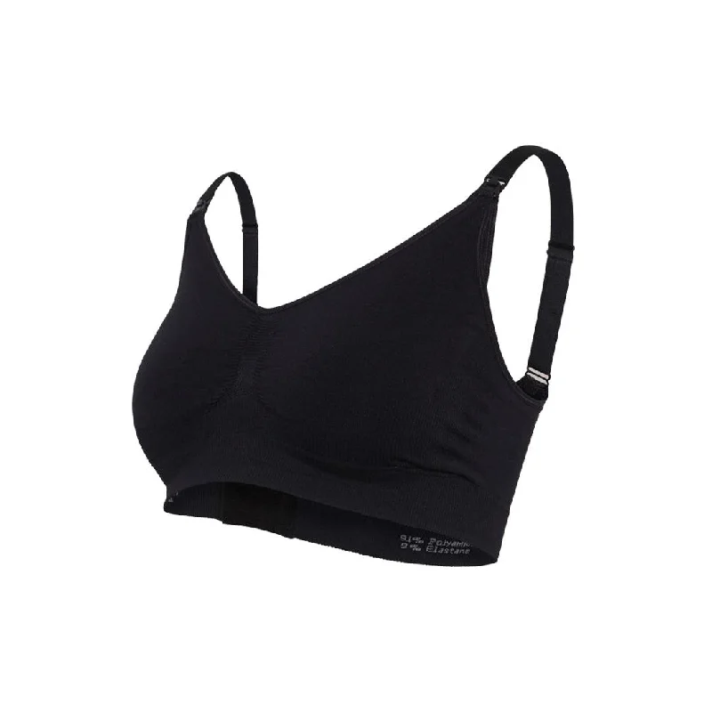 Carriwell Original Maternity + Nursing Bra - Black Comfortable Bralette Style