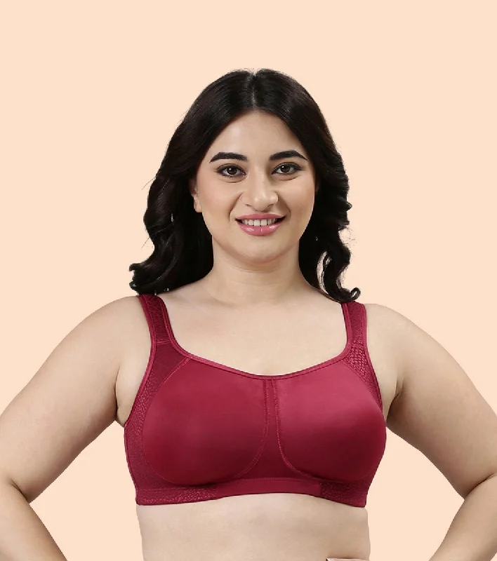 Comfort Minimizer Bra With Side Shaping Soft Cotton Bra