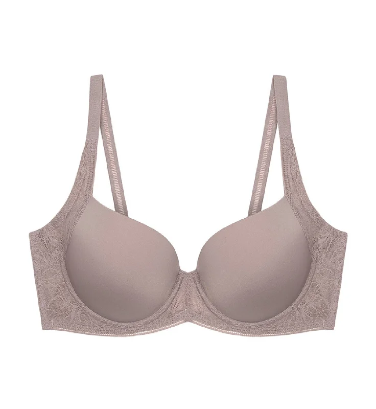 DECORATIVE INSIDE-OUT WIRED PADDED BRA Supportive Cotton Bra