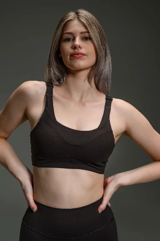 Heaven Bra - Espresso Sporty Compression Bra