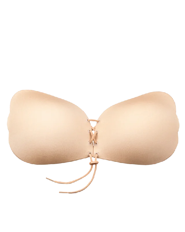 Lace It Bra, Nude Sporty Wireless Bra