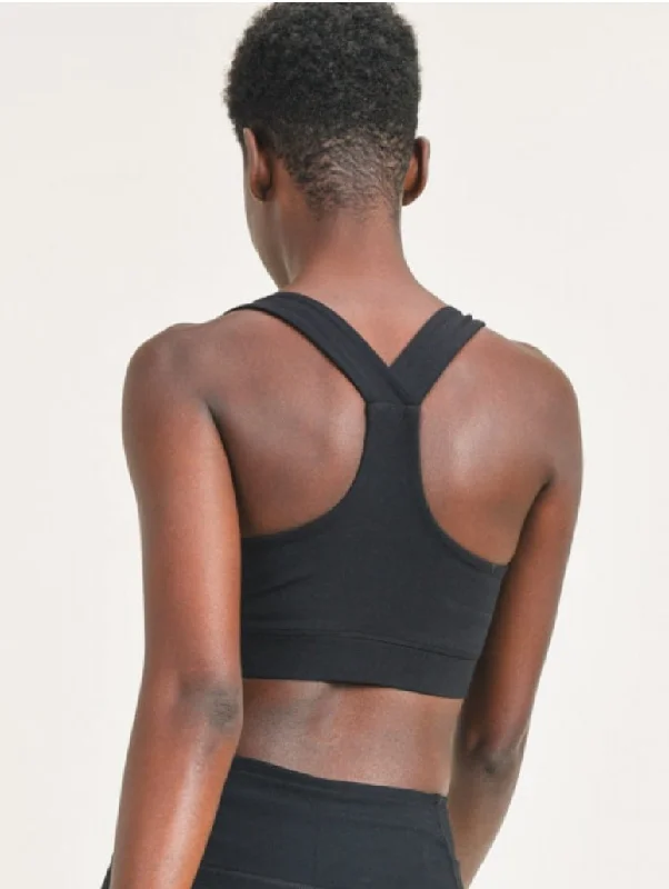 Overlay Y-Back Sports Bra Lightweight Cotton Bra