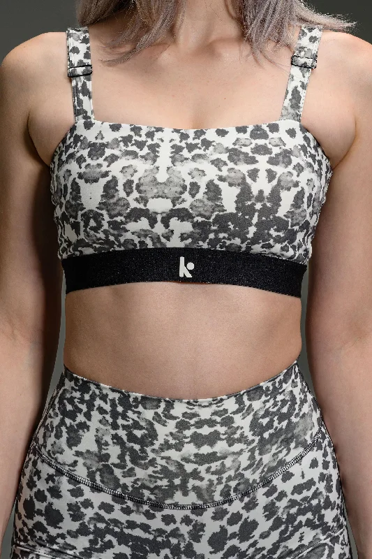 Square Bra I - Leopard Print Supportive Wireless Bra