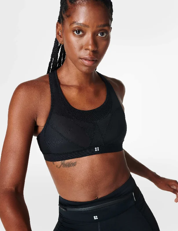 Ultra Running Bra - Black Sleek Push-Up Bra