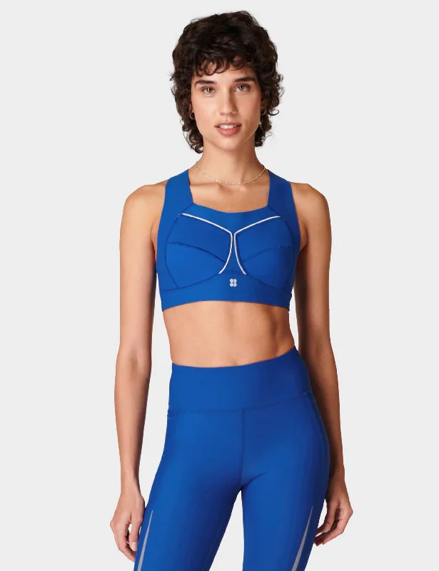 Zero Gravity Running Bra - Lightning Blue Wireless Push-Up Bra