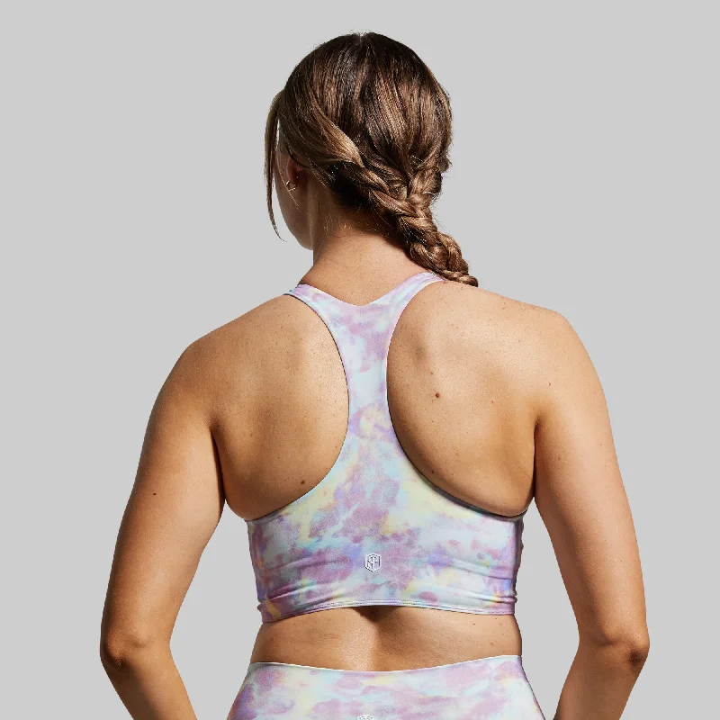 Synergy Cropped Sports Bra (Purple Sky) Lightweight Cotton Bra