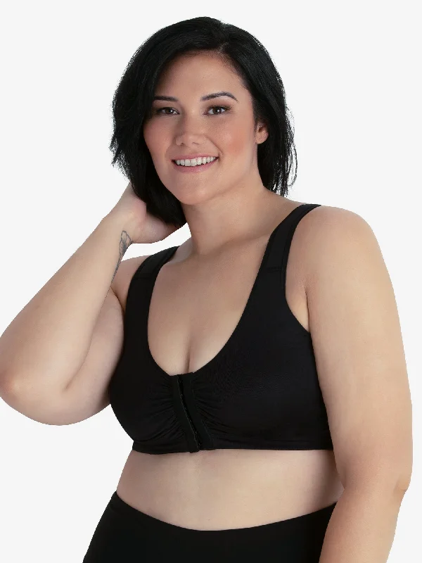 The Laurel - Seamless Comfort Front-Closure Bra Sporty Compression Bra