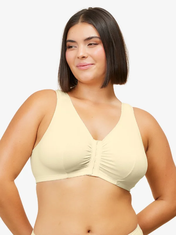 The Meryl - Cotton Front-Closure Comfort & Sleep Bra Seamless Bra Design