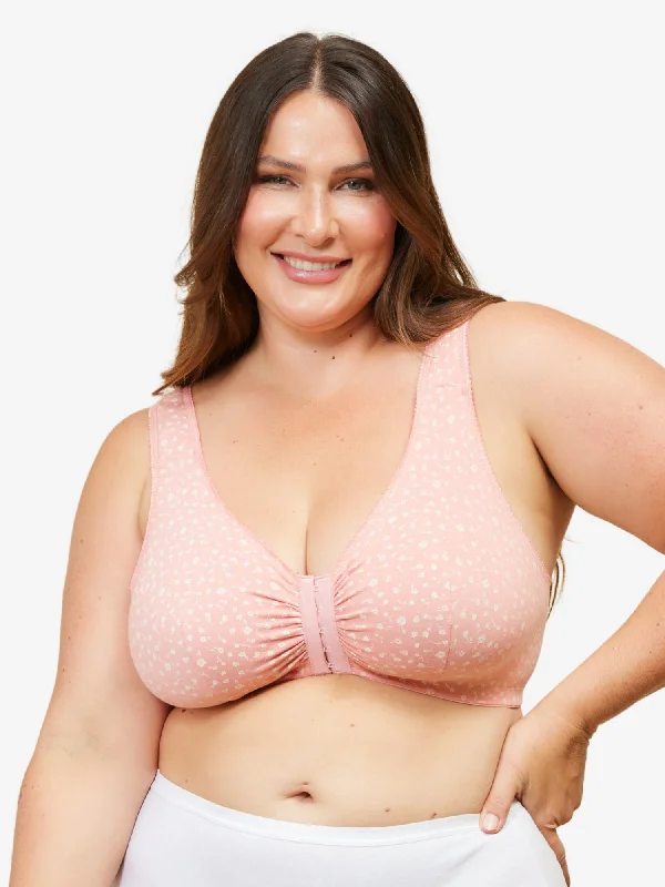 The Meryl - Cotton Front-Closure Comfort & Sleep Bra Soft Strapless Bra