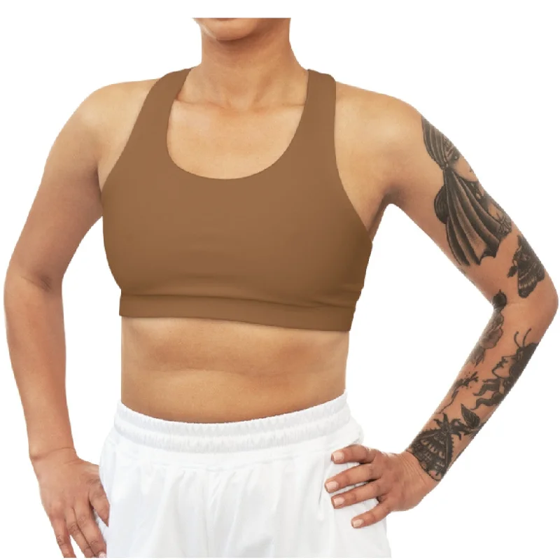 Brown Seamless Sports Bra Seamless Sports Bra