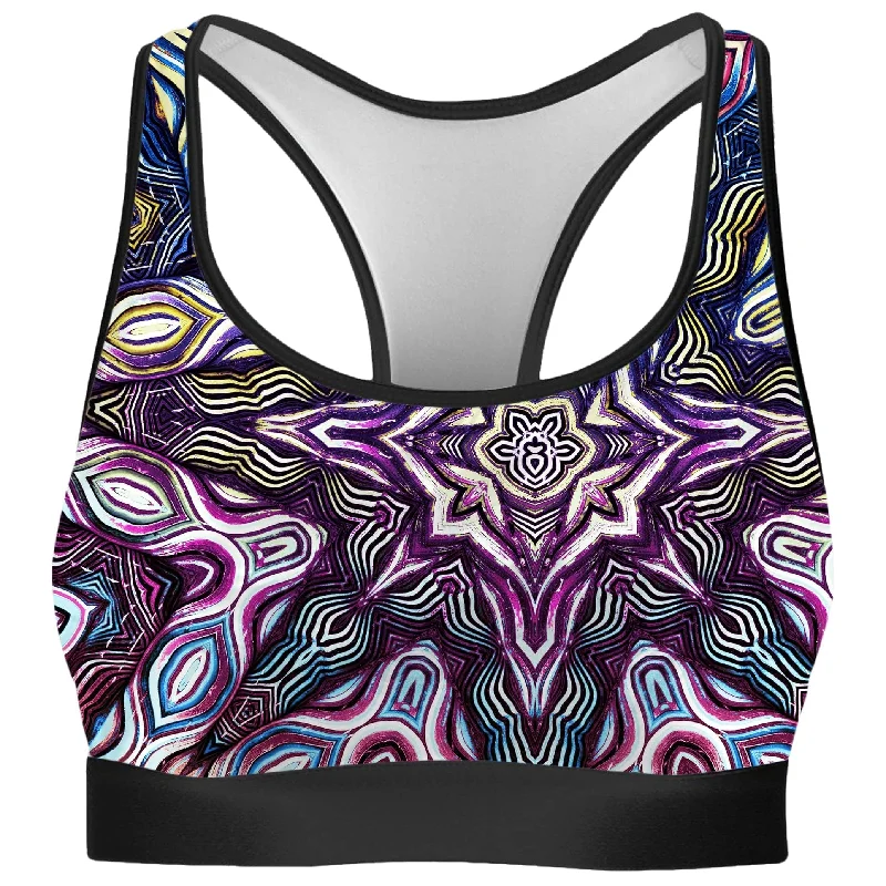 Crown Chakra Rave Bra Sports Support Bra