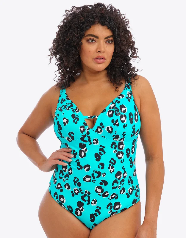 Elomi Kotiya Non Wired Swimsuit Lagoon Classic Sporty Swimsuit