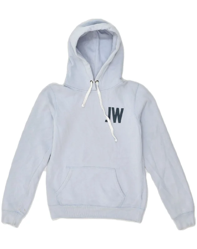 JACK WILLS Womens Graphic Hoodie Jumper UK 10 Small Blue Cotton Hoodie with Magnetic Closure Innovative Modern JACK WILLS Womens Graphic Hoodie Jumper UK 10 Small Blue Cotton Hoodie with Magnetic Closure Innovative Modern