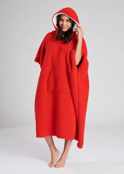 Women Oversized Hoodie, Super Soft Warm Blanket Fleece Poncho, One Size Fit All Hoodie with Distressed Vintage Worn