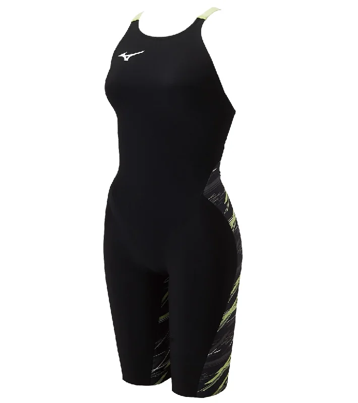 Mizuno Women's GX-Sonic Neo Streamline (SL) Technical Swimsuit Black-Green Full Coverage Swimsuit Mizuno Women's GX-Sonic Neo Streamline (SL) Technical Swimsuit Black-Green Full Coverage Swimsuit