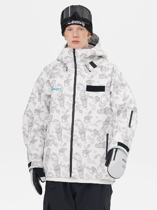 NOBADAY DAWN Print Zip-up 3L Snow Jacket Herringbone Jacket Houndstooth Jacket Plaid Jacket NOBADAY DAWN Print Zip-up 3L Snow Jacket Herringbone Jacket Houndstooth Jacket Plaid Jacket