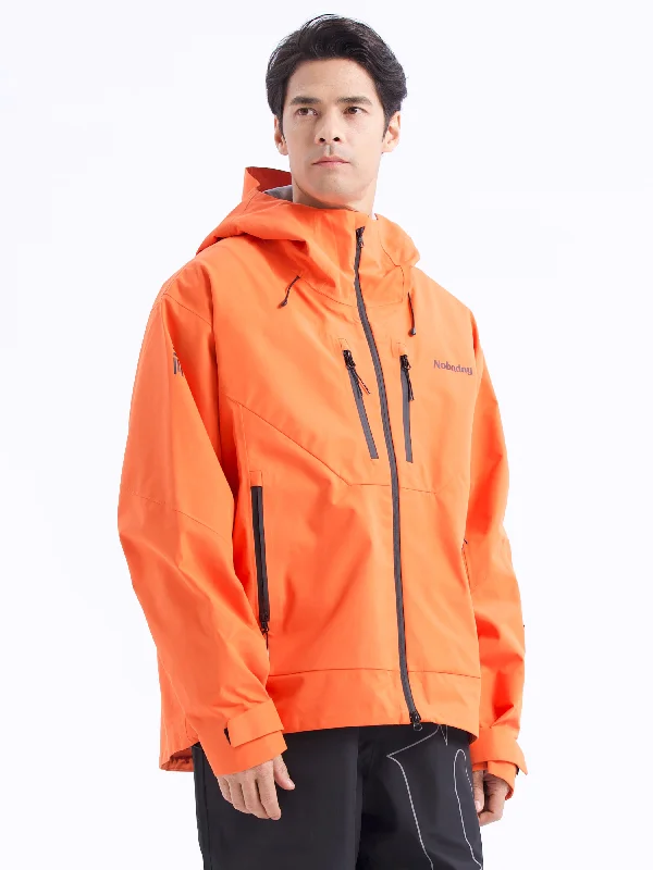 Men's MaxExtreme Pro Zip-up 3L Snow Jacket Denim Fabric Leather Fabric Suede Fabric