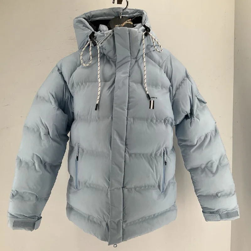 Whitespace Women's Hooded Insulated Puffy Jacket One-Shoulder Jacket Off-the-Shoulder Jacket Asymmetrical Jacket Whitespace Women's Hooded Insulated Puffy Jacket One-Shoulder Jacket Off-the-Shoulder Jacket Asymmetrical Jacket
