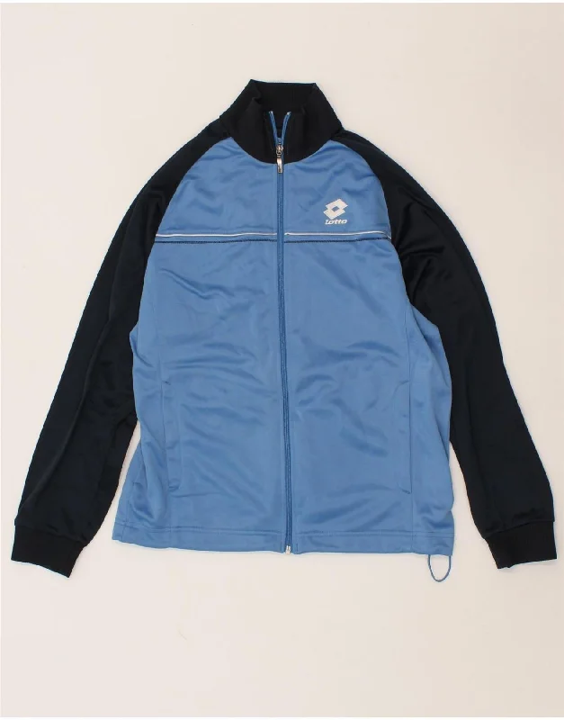 LOTTO Womens Tracksuit Top Jacket UK 16 Large Blue Colourblock Polyester Hoodie Zip-Up Jacket Button-Up Jacket LOTTO Womens Tracksuit Top Jacket UK 16 Large Blue Colourblock Polyester Hoodie Zip-Up Jacket Button-Up Jacket