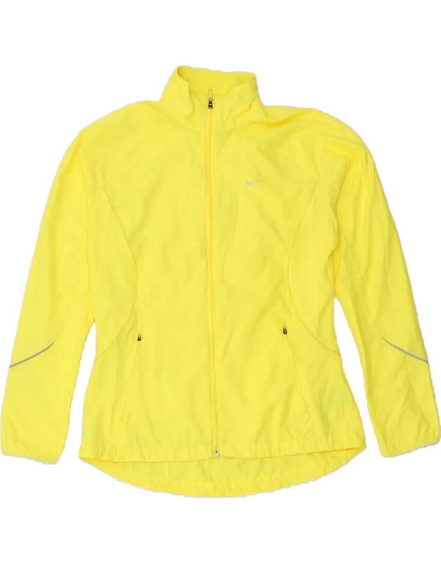 NIKE Womens Tracksuit Top Jacket UK 16/18 Large Yellow Polyester Rayon Fabric Velvet Fabric Corduroy Fabric NIKE Womens Tracksuit Top Jacket UK 16/18 Large Yellow Polyester Rayon Fabric Velvet Fabric Corduroy Fabric