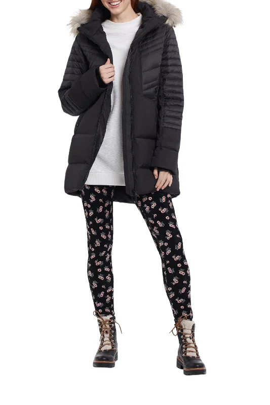 Tribal Puffer Jacket w/ Removable Hood 1212O-3689-0002 Black Belted Jacket Elasticated Jacket Padded Jacket Tribal Puffer Jacket w/ Removable Hood 1212O-3689-0002 Black Belted Jacket Elasticated Jacket Padded Jacket