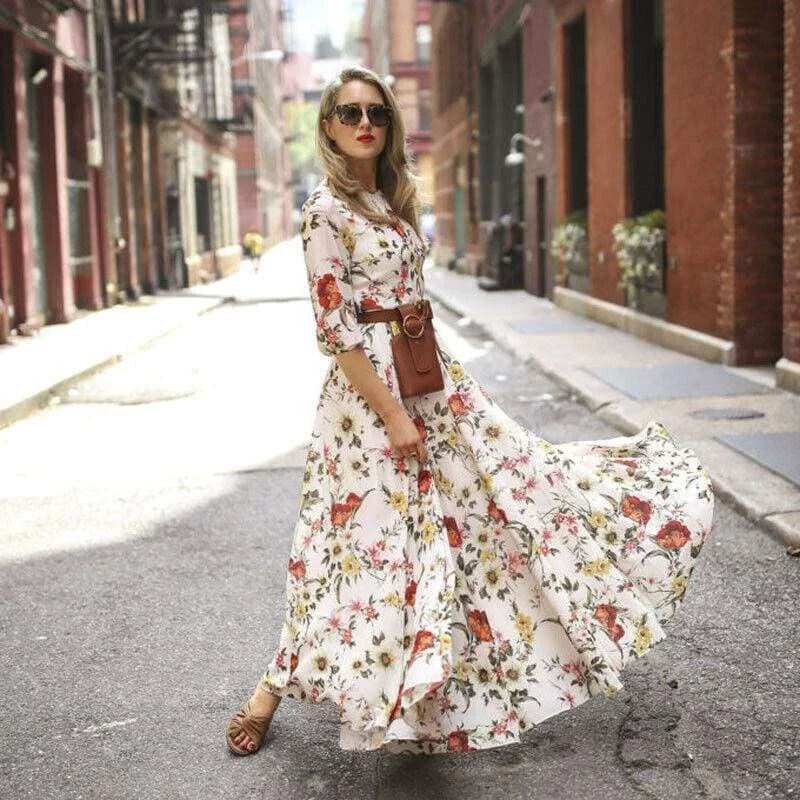 FashionSierra - Women's Boho Maxi Dress Floral Summer Beach Party Long Sundress Fashion Ladies Casual Daily Half Sleeve Dress Clothes Classic Tulle Maxi Dress FashionSierra - Women's Boho Maxi Dress Floral Summer Beach Party Long Sundress Fashion Ladies Casual Daily Half Sleeve Dress Clothes Classic Tulle Maxi Dress