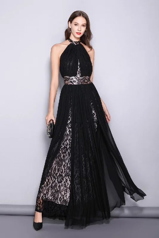 FashionSierra - Women's Runway Designer Dresses Sexy Halter Sleeveless Embroidery Lace Open Back Fashion Long Party Prom Maxi Dresses Cozy Knitted Maxi Dress FashionSierra - Women's Runway Designer Dresses Sexy Halter Sleeveless Embroidery Lace Open Back Fashion Long Party Prom Maxi Dresses Cozy Knitted Maxi Dress