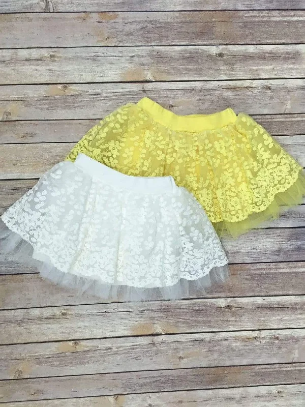 Sweet lace tutu skirt corduroy skirt durable