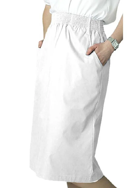 Adar Universal 2-Pocket A-Line Knee Length Nurse Skirt chiffon skirt airy