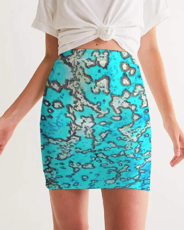 Barrier Reef Women's Mini Skirt velvet skirt luxurious