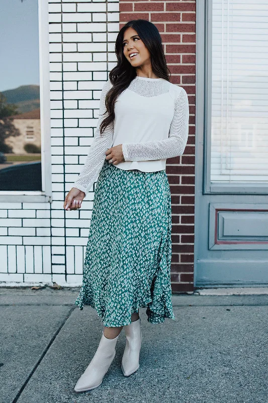 Cactus Maxi Skirt - FINAL SALE lace skirt feminine