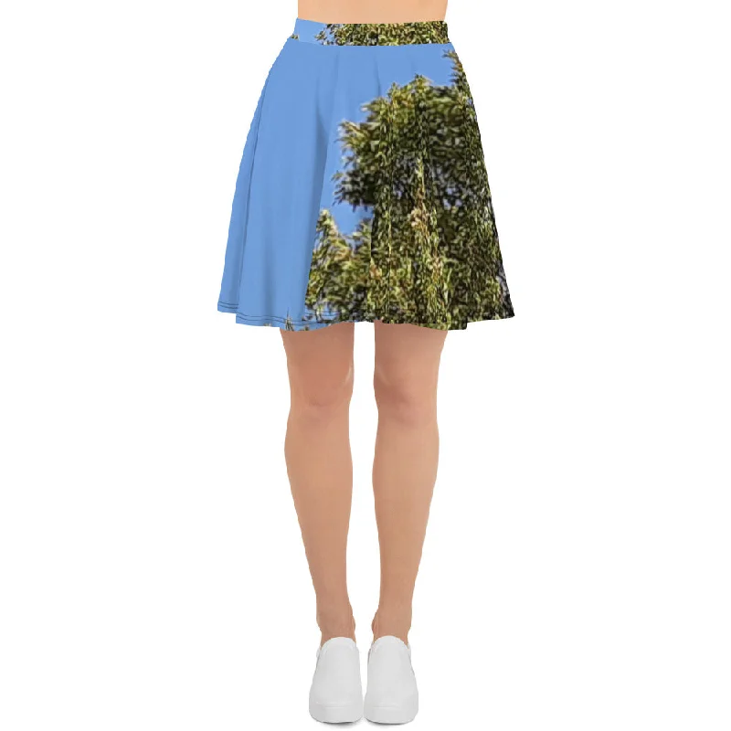 GG - Skater Skirt - Trees & Blue Sky corduroy skirt cozy