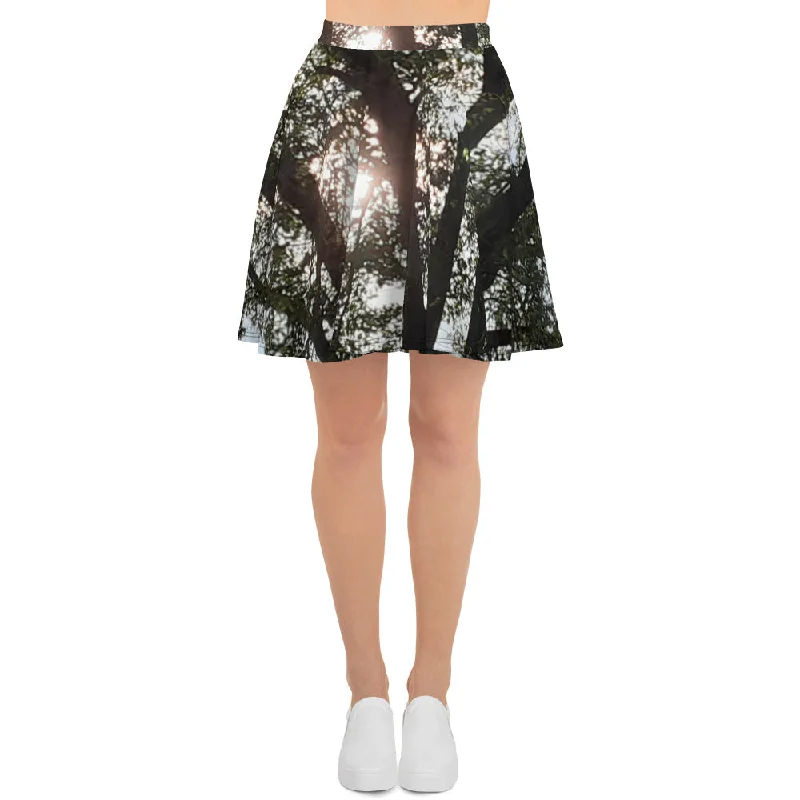 GG - Skater Skirt - Trees & Sun velvet skirt sumptuous