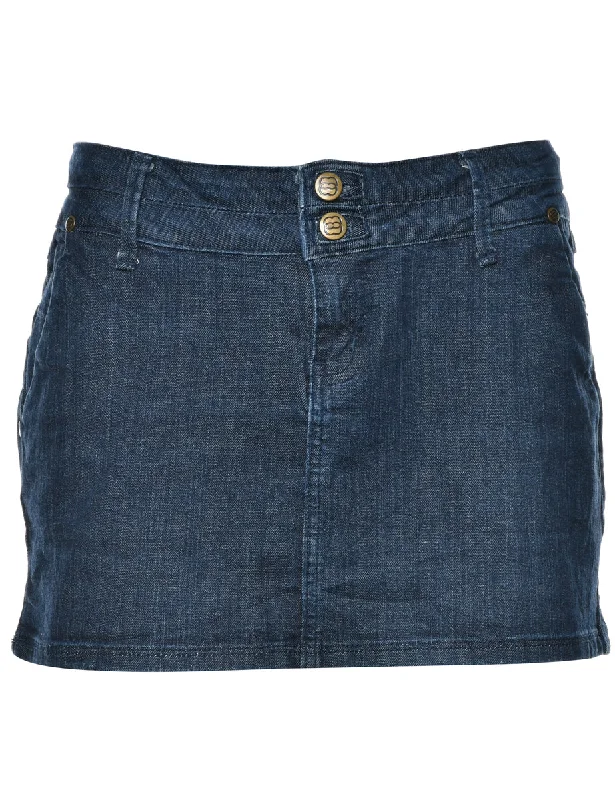 Pencil Shape Denim Skirt - M corduroy skirt cozy