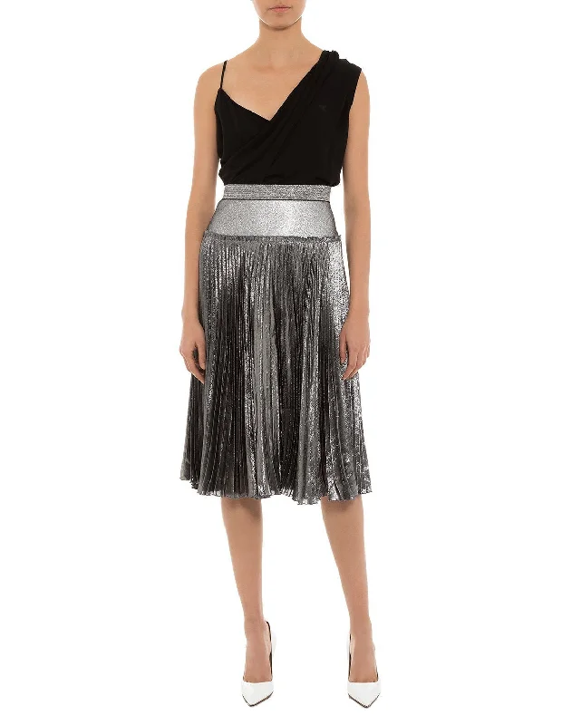 Pete Metallic Skirt cashmere skirt soft